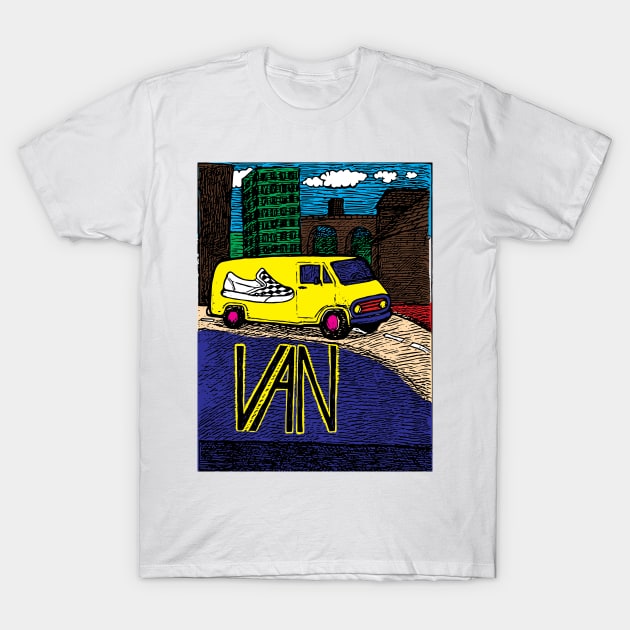 V is for Van T-Shirt by Chuck McCarthy